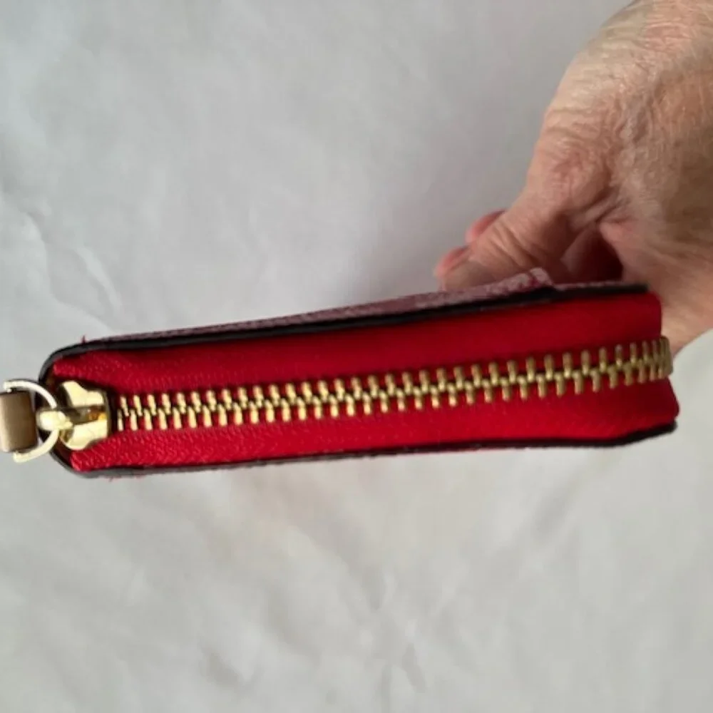 KATE SPADE | Ace Of Spades Red And White Zip Around Wallet